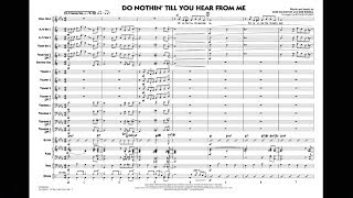 Video thumbnail of "Do Nothin' Till You Hear From Me arranged by Roger Holmes"