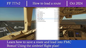 FlightFactor 777v2 | How To Load A Co Route Into The FMC #xplane12