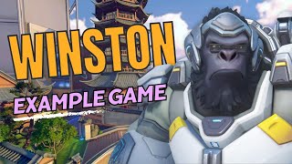WINSTON Quick Beginner Guide | Example Game + How to play Winston in Overwatch 2