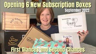 Opening 6 New Subscription Boxes | September 2022 | First Chances and Second Glances