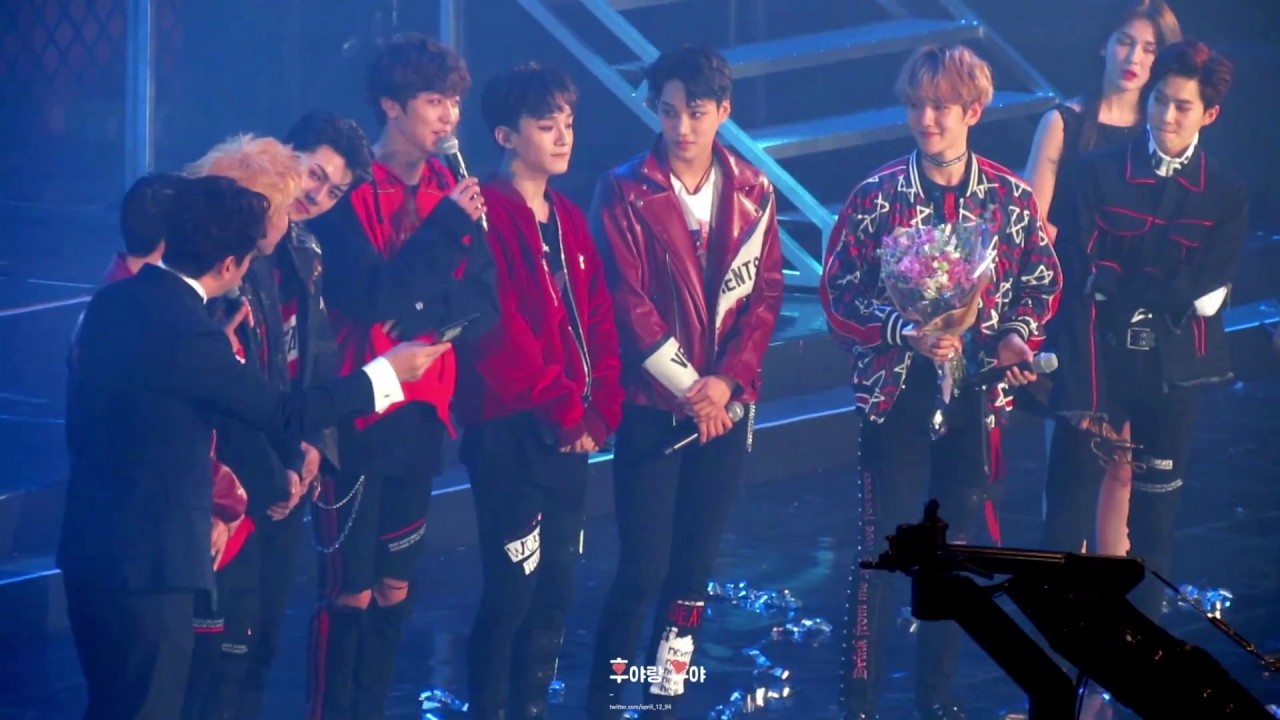 170119 서가대 엑소 대상 수상 exo ment 4년 연속 축하해♡♡