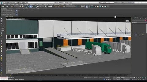 3Dsmax Tutorials, Learn 3D Modeling, Texturing & Lighting an Exterior WareHouse in 3dsmax (P11)