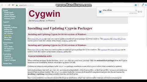 cygwin installation
