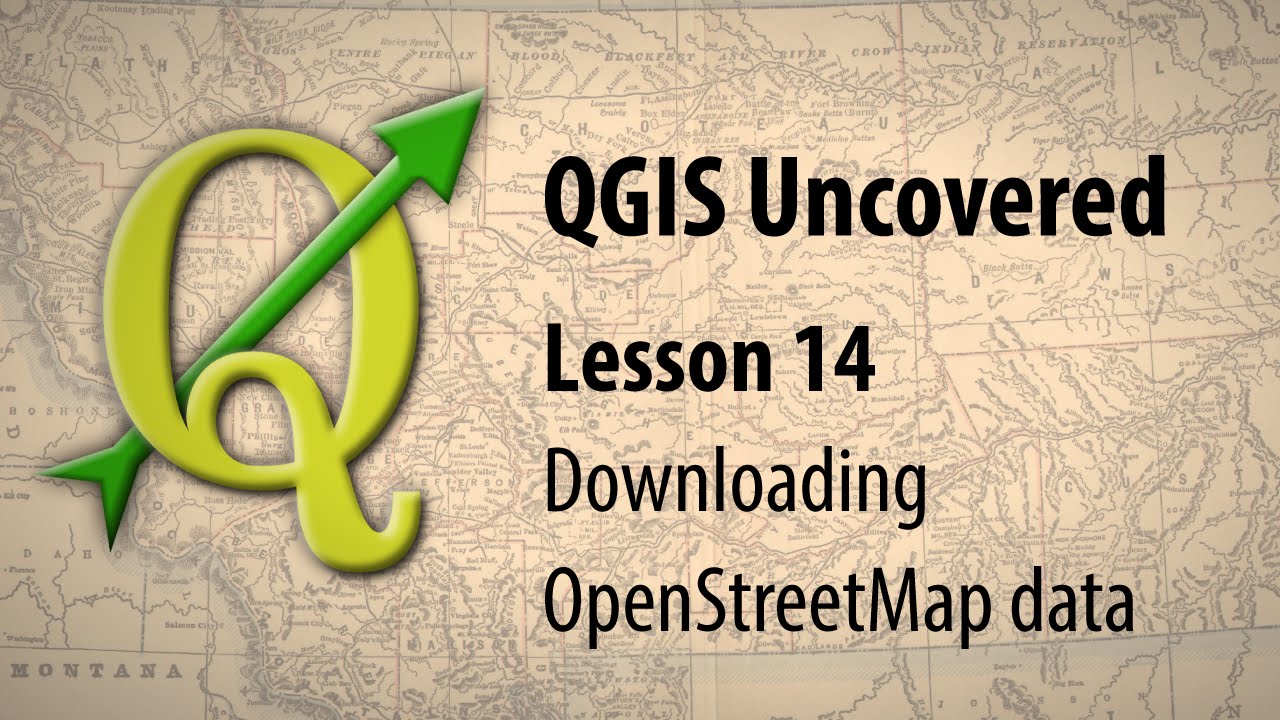 QGIS lesson 14 – Downloading OpenStreetMap data - YouTube