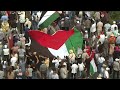 Tens of thousands of Moroccans march in support of Palestinians