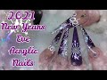 2021 New Years Eve Glitter XL 'Clock' Acrylic Nail Design - This Had Its Up & Downs | ABSOLUTE NAILS