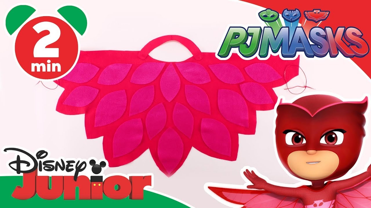 Variant Economisch Matron PJ Masks | Craft Tutorial: Owlette's Cape 🎨| Disney Junior UK - YouTube