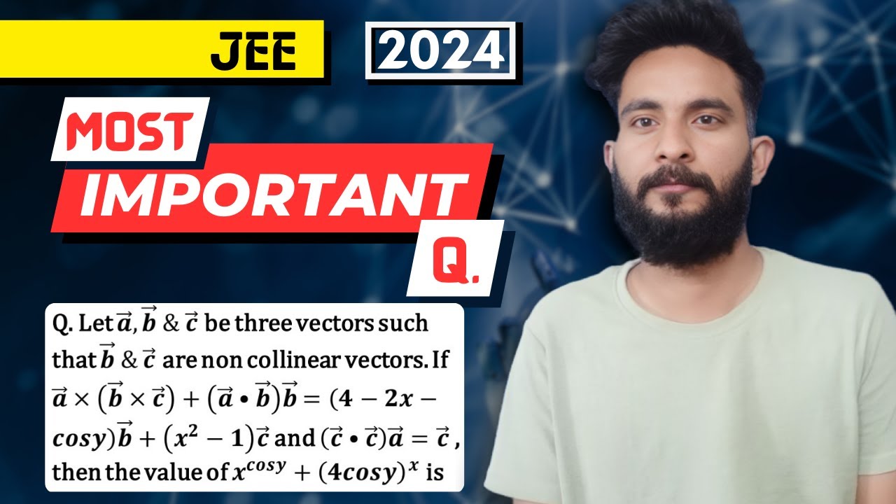 Most Important & Expected Question for Jee Mains 2024 | IIT JEE Maths ...