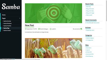Samba Theme - Blog Management