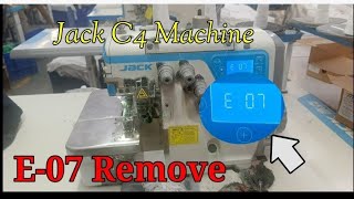 Jack C-4 Machine Error-07 Remove E-07 Remove Jack C4 Machine Sohan Kumar Shakya