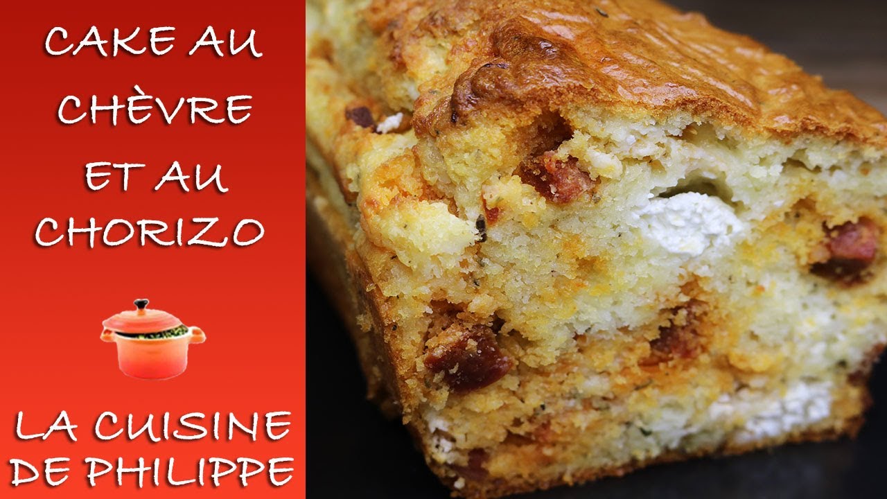 Cake au chèvre et au chorizo