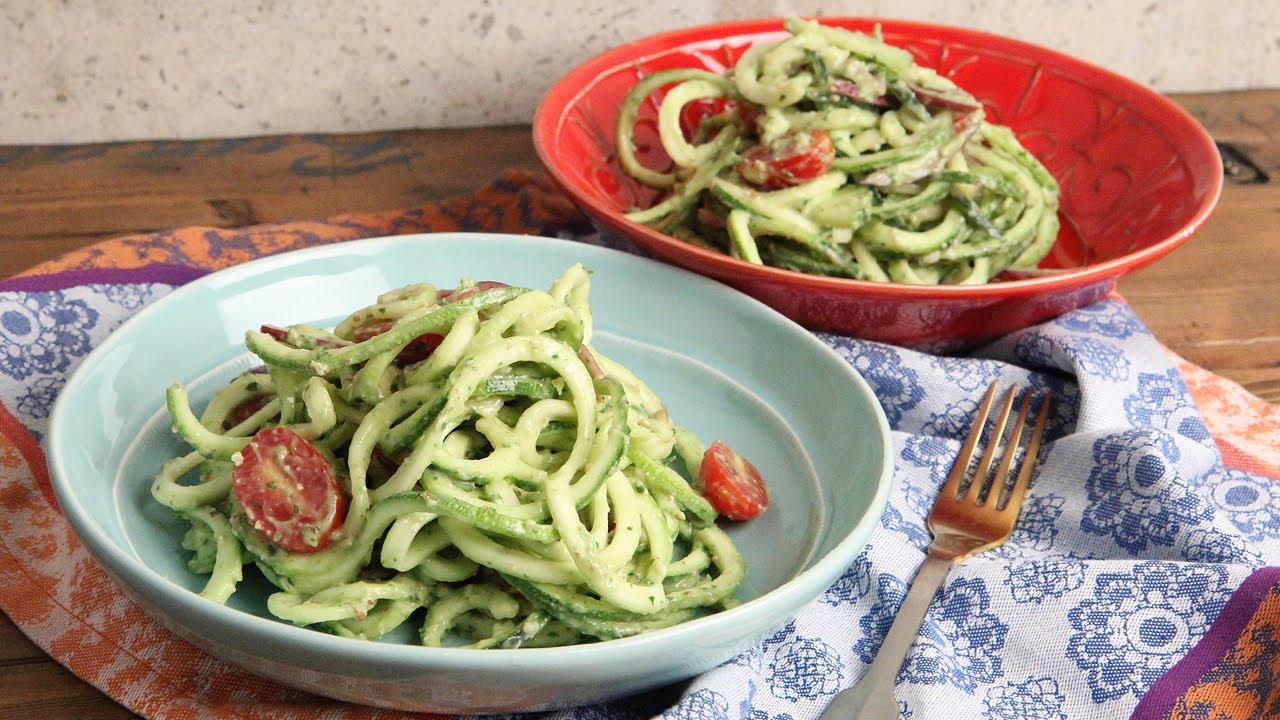 Zoodles with Avocado Pesto Recipe | Episode 1169 | Laura in the Kitchen