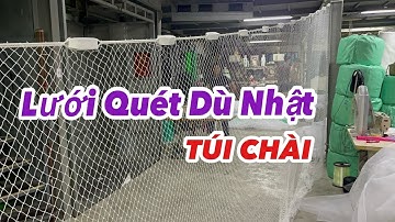 Lưới Quét Dù Nhật Túi Chài.(Cao 3x15m 4cm / Sợi 9 ) | Túi Lên 60cm - Khoảng Cách Miệng 60cm | Vip