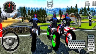 3 Motorcycles Racing on Desert Motocross Android Gameplay screenshot 4