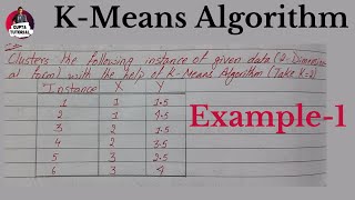 K-Means Algorithm | Example-1 | important questions | Data Warehousing and Data Mining | screenshot 5