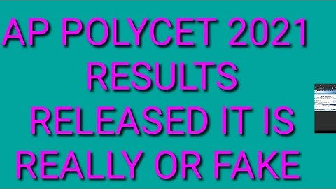 Ap Polycet results 2021/Ap Polycet results not released 2021/ap Polycet