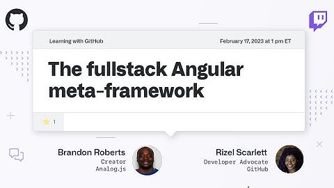 The fullstack Angular meta-framework : Open Source Friday