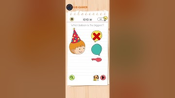 Brain Test All Star Level 30: Which Balloon Is The Biggest? Solution..