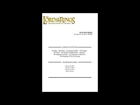 The Lord of the Rings: The Fellowship of the Ring (Clarinet Quartet) - Howard Shore