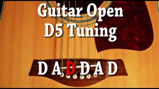 Guitar Open D5 Tuning D A D D A D