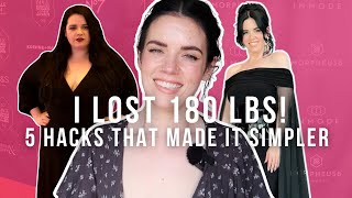 I lost 180lbs  -  Here are 5 simple hacks which helped me | Half of Carla