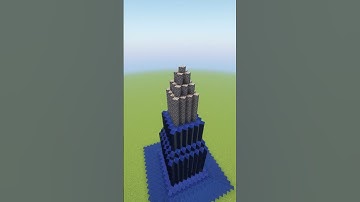 Satisfying Lava Cast Tower! #shorts #minecraft #satisfying #lava