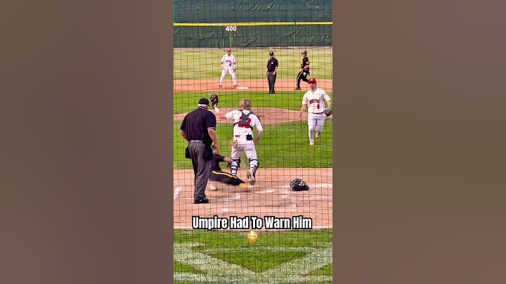 Umpire had to warn him 😳#umpire #baseball #mlb