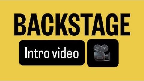 Backstage intro video #backstage #actor #castingcall  #acting #goodfortune #selftapes 