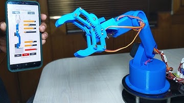 Programmable Arduino Robotic Arm Using Smartphone Controller | Mechatronics