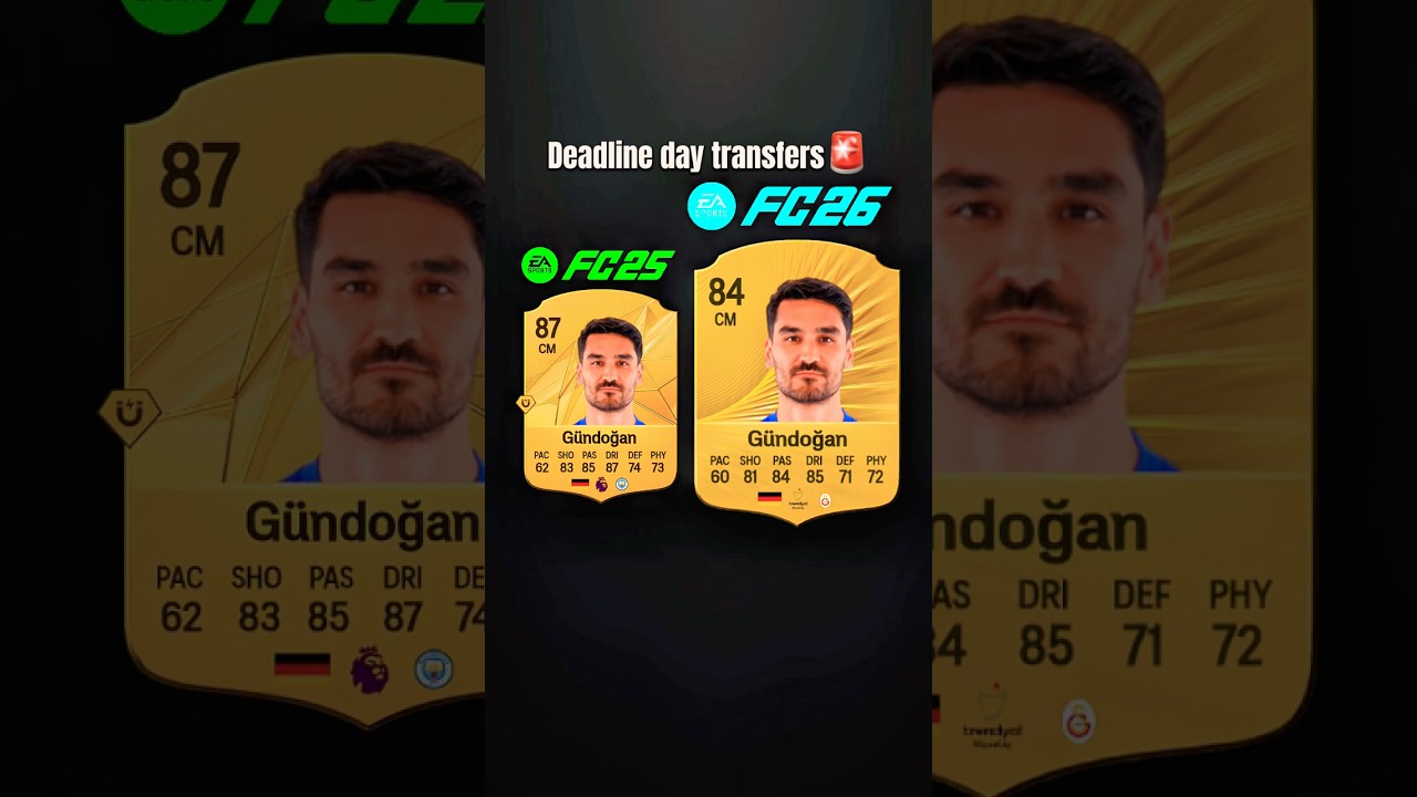 Deadline day transfers in Fc 26🚨