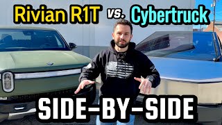 Cybertruck vs Rivian R1T | Interior & Exterior Features by ChargeGo 15,022 views 4 months ago 14 minutes, 50 seconds