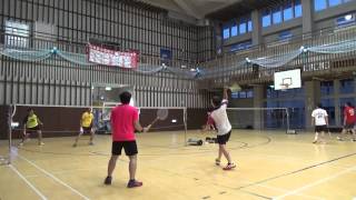 MD 林致廷/北極熊vs施永文/紀宗佑(20150628FUMA Badminton Club)