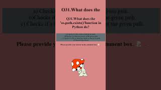 What does the 'os.path.exists()'function in Python do?#python #ytshorts #viral