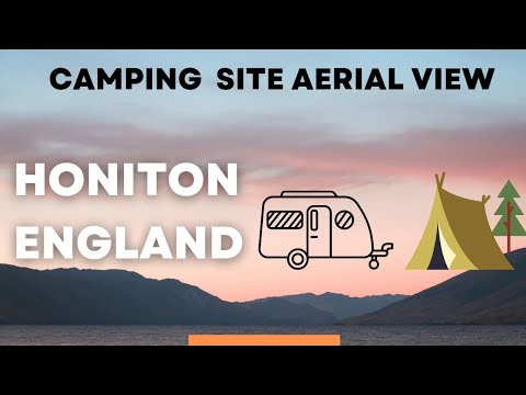 England camping site - Aerial view...
