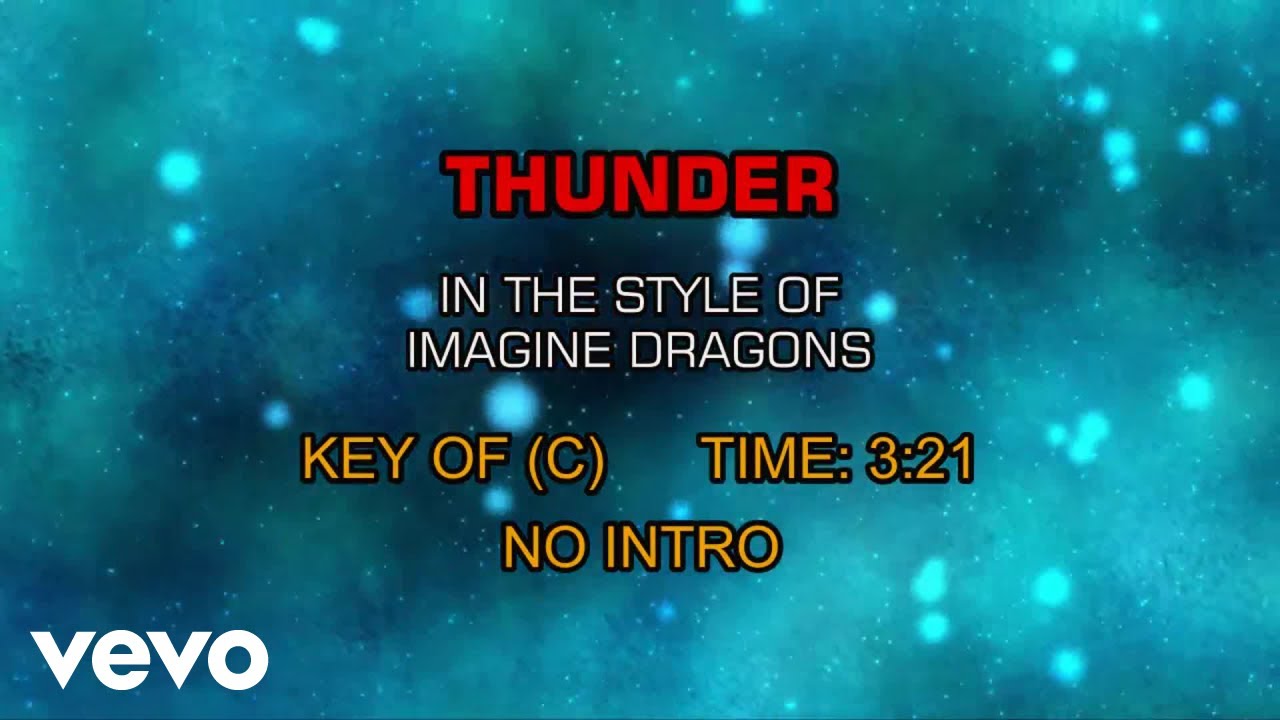 Ревность караоке. Imagine Dragons Thunder. Thunder imagine Dragons текст.