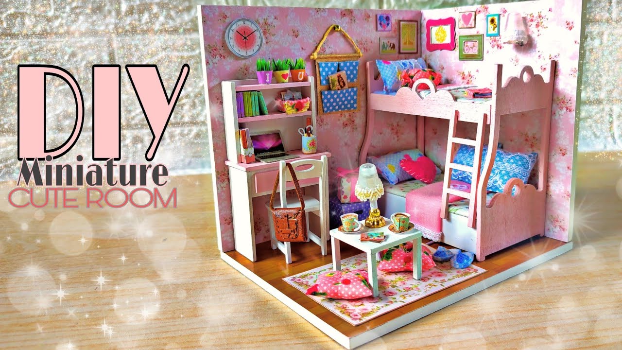 DIY Toy Doll House Forest Pavilion Miture Assemble Dollhouse kit