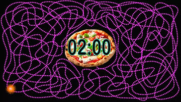 2 Minute Countdown Timer Pizza Explosion | Study & Workout Break Timer | Relaxing 2 Minute Countdown