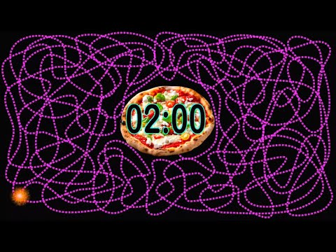 2 Minute Countdown Timer Pizza Explosion | Study & Workout Break Timer | Relaxing 2 Minute Countdown