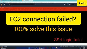 Failed to connect to your EC2 instance solved #aws #ec2