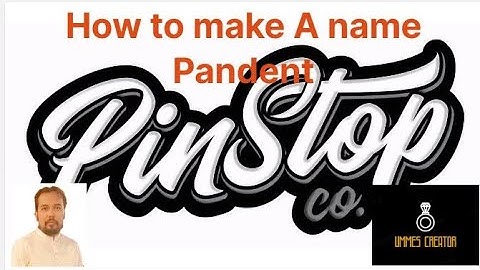 Custom Name Necklace- Jewelry CAD Design Tutorial 3D Modeling with Rhino