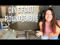 HOW I MADE A 6 FOOT ROUND TABLE - diy woodworking - diy table how to build a table