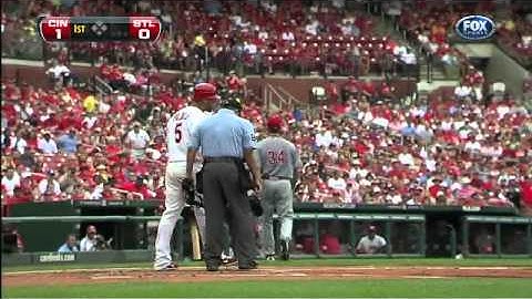 2011/09/03 Pujols called out on odd play