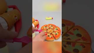 Satisfying with Unboxing Toy Ice Cream Pizza Velcro Cutting 장난감 햄버거 자르기 놀이 ASMR #shorts