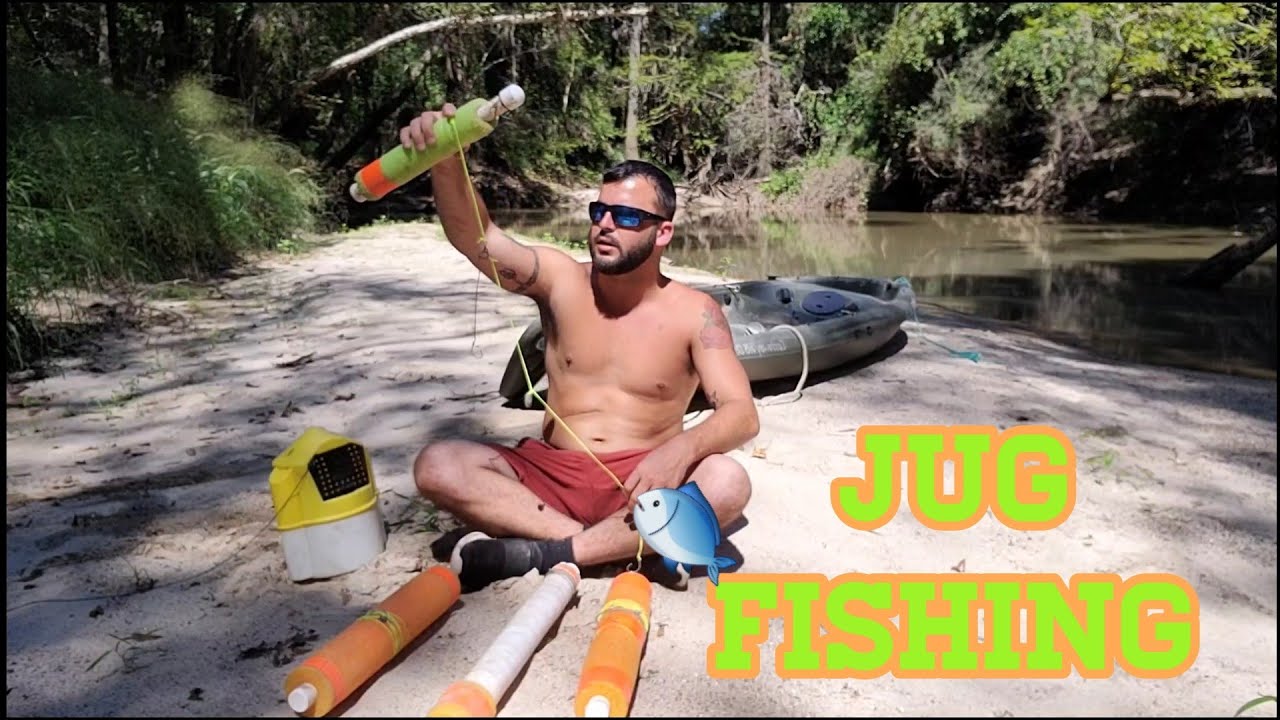 Jug fishing in the river - YouTube