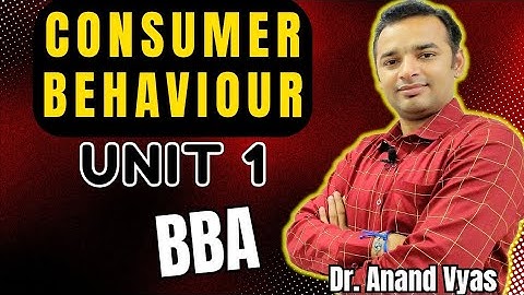 Consumer behaviour | Unit 1 Lecture | BBA | Meaning Importance of Consumer behaviour | CCSU