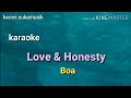 Love &amp; Honesty - Boa karaoke