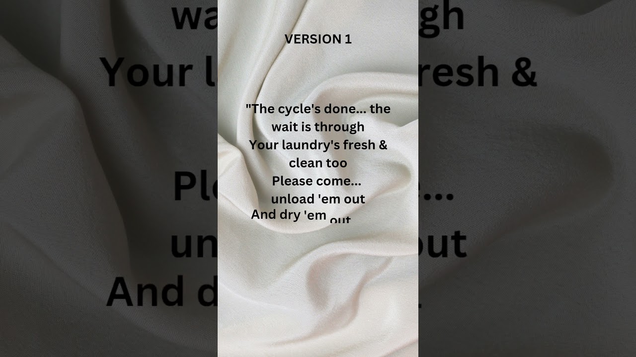 😀🎶🧺Attempt on Washing Machine Composing🧺🎼🎵😄 