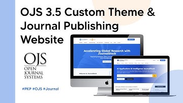 OJS 3.5 Custom Theme & Journal Publishing Landing Page | Academic Website Design (Full Demo)
