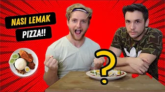 WE MADE NASI LEMAK PIZZA! 🙉 🍕🍚