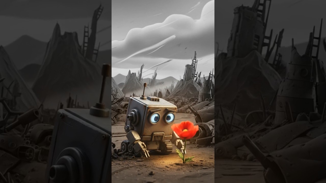The last flower... and the robot who saved it. 🌸🤖 